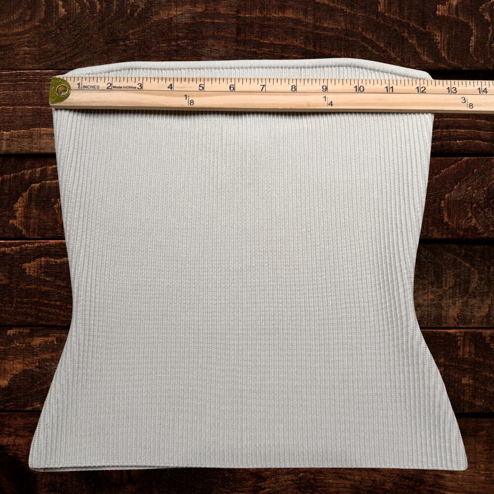 Aritzia Babaton Sculpt Ribbed Knit Strapless Tube Top Beige Small - Picture 6 of 8